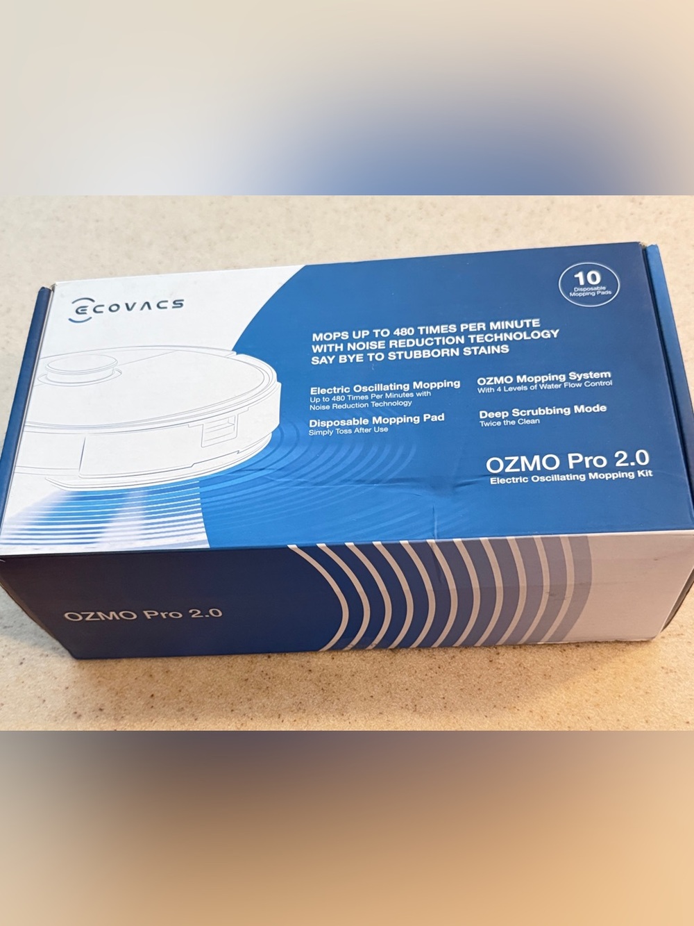 ECOVACS DEEBOT OZMO Pro 2.0 Mopping Kit - White